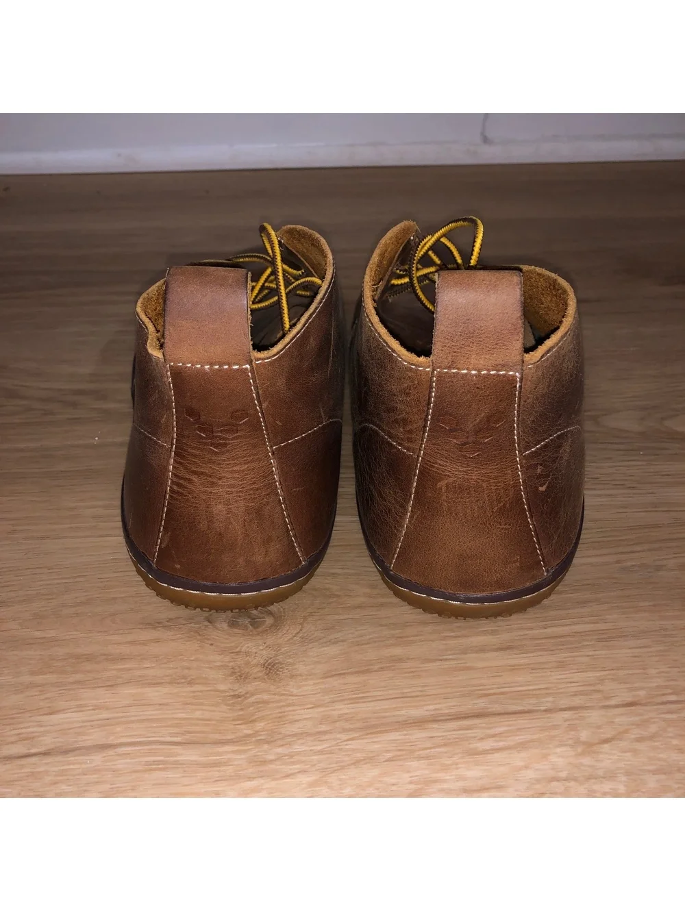 VIVOBAREFOOT GOBI II 2 BROWN LEATHER DESERT BOOTS SHOES MENS SIZE 12 EU 45